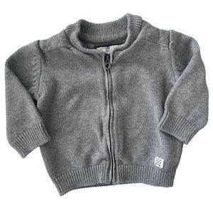 Zara baby Knit Sweater Cardigan Grey 3-6 months